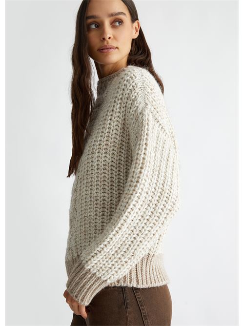 Wool and alpaca blend sweater Liu Jo | CF4437MA329.N9656